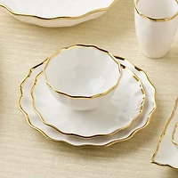 Certified International Regency Gold 4-pc. Porcelain Salad Plate