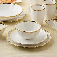 Certified International Regency Gold 4-pc. Porcelain Cereal Bowl