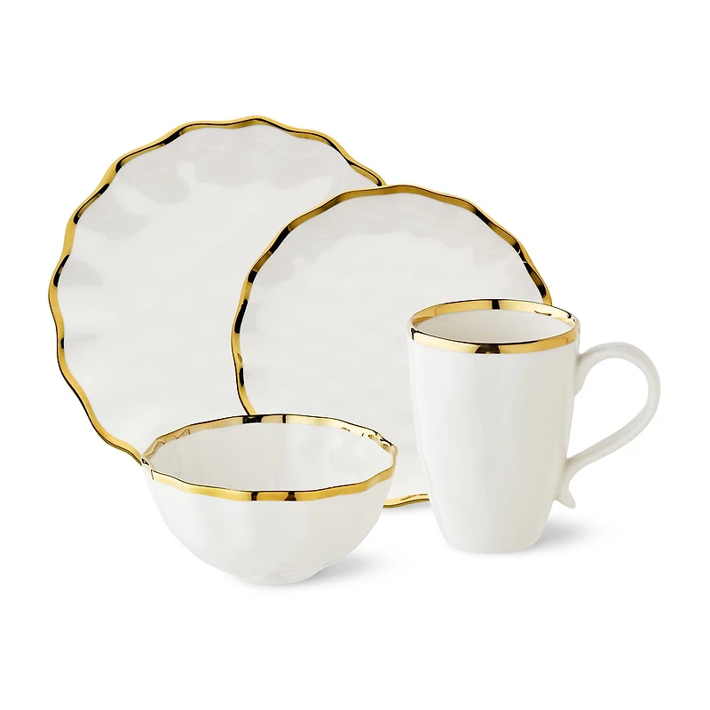 Certified International Regency Gold 16-pc. Porcelain Dinnerware Set