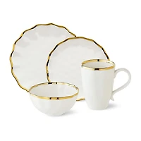 Certified International Regency Gold 16-pc. Porcelain Dinnerware Set
