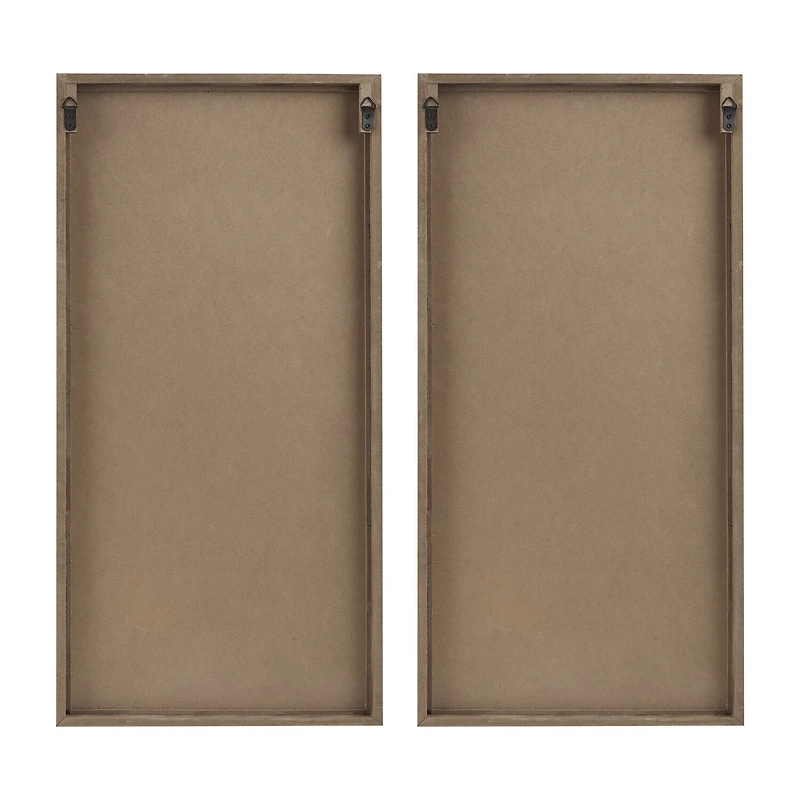 Madison Park Birch Palms Two-Tone Wood Panel 2-pc. Wall Art Set