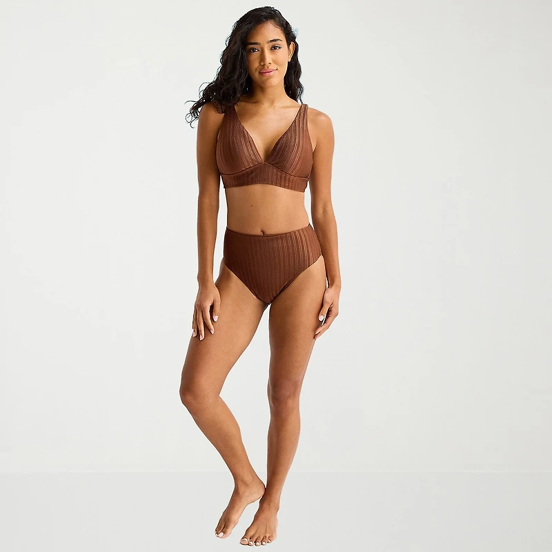 Mynah Womens Adjustable Straps Bralette Bikini Swimsuit Top
