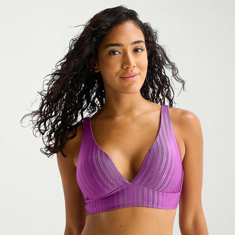 Mynah Womens Adjustable Straps Bralette Bikini Swimsuit Top