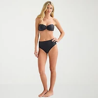 Mynah Womens Adjustable Straps Bandeau Bikini Swimsuit Top