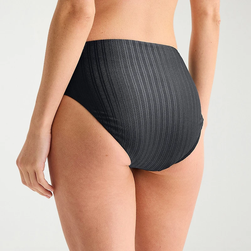 Mynah Womens Lined Moderate Coverage High Waist Bikini Swimsuit Bottom