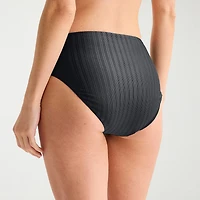 Mynah Womens Lined Moderate Coverage High Waist Bikini Swimsuit Bottom