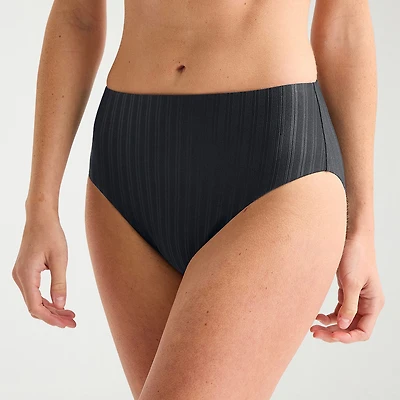 Mynah Womens Lined Moderate Coverage High Waist Bikini Swimsuit Bottom