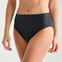 Mynah Womens Lined Moderate Coverage High Waist Bikini Swimsuit Bottom