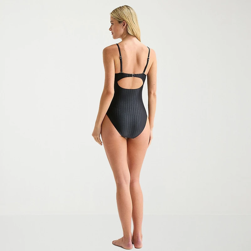Mynah Womens Moderate Coverage One Piece Swimsuit