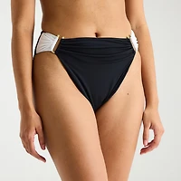 Mynah Womens LINED Cheeky High Waist Bikini Swimsuit Bottom