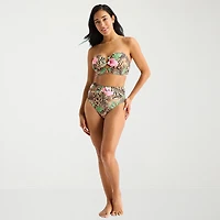 Mynah Womens Removable Straps Midkini Swimsuit Top