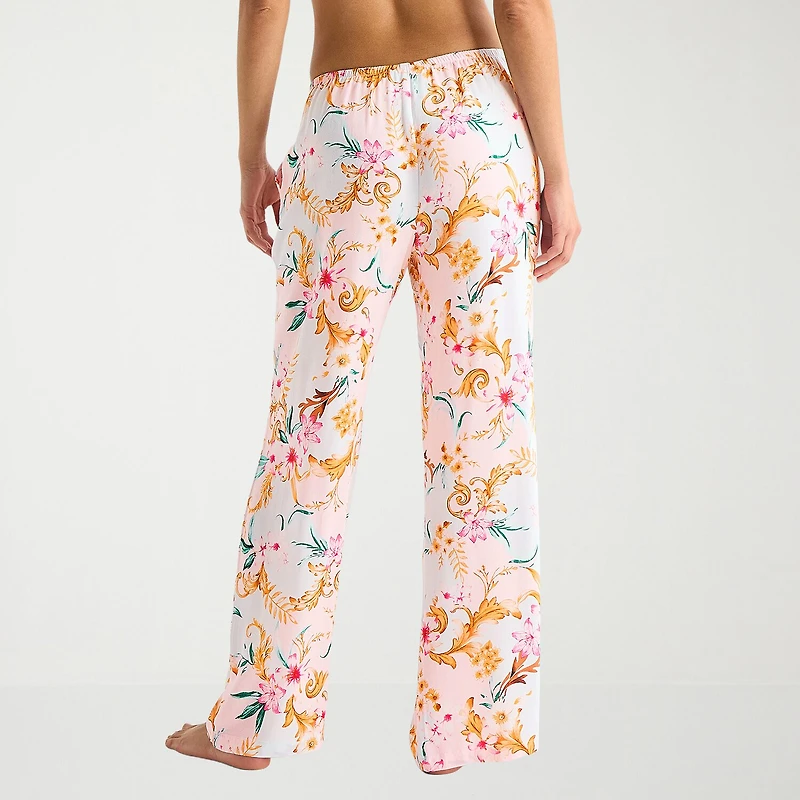 Mynah Womens Floral Pants Swimsuit Cover-Up