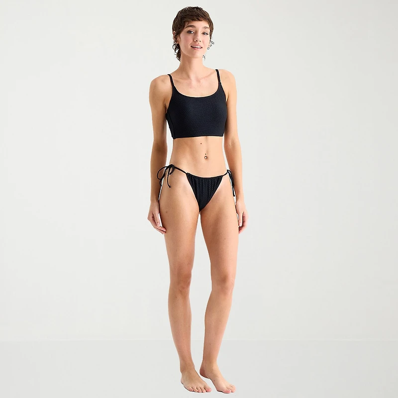 Arizona Womens Lined Juniors Moderate Coverage Bikini Swimsuit Bottom