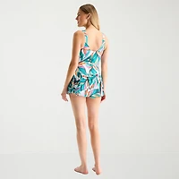 Sonnet Shores Womens Leaf Swim Dress