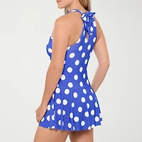 Liz Claiborne Womens Dots Swim Dress