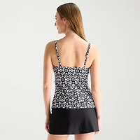 Liz Claiborne Womens Tankini Swimsuit Top