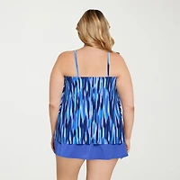 Sonnet Shores Womens Built Bra Tankini Swimsuit Top