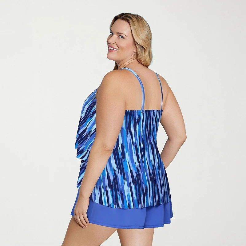 Sonnet Shores Womens Built Bra Tankini Swimsuit Top