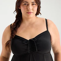 Sonnet Shores Womens Plus Swim Dress