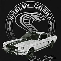 Novelty Shelby Cobra Mens Crew Neck Short Sleeve Regular Fit Graphic T-Shirt