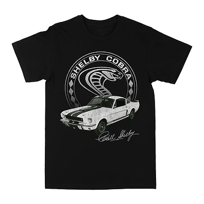 Novelty Shelby Cobra Mens Crew Neck Short Sleeve Regular Fit Graphic T-Shirt