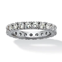 DiamonArt® 3.5MM 2 CT. T.W. White Cubic Zirconia Sterling Silver Round Band