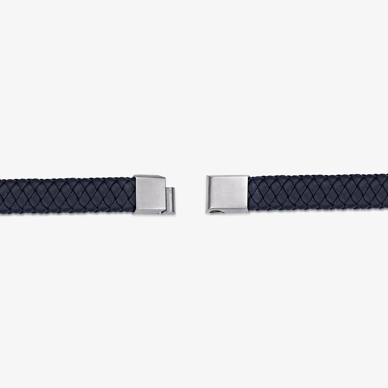 Mens Stainless Steel Cord Bracelet