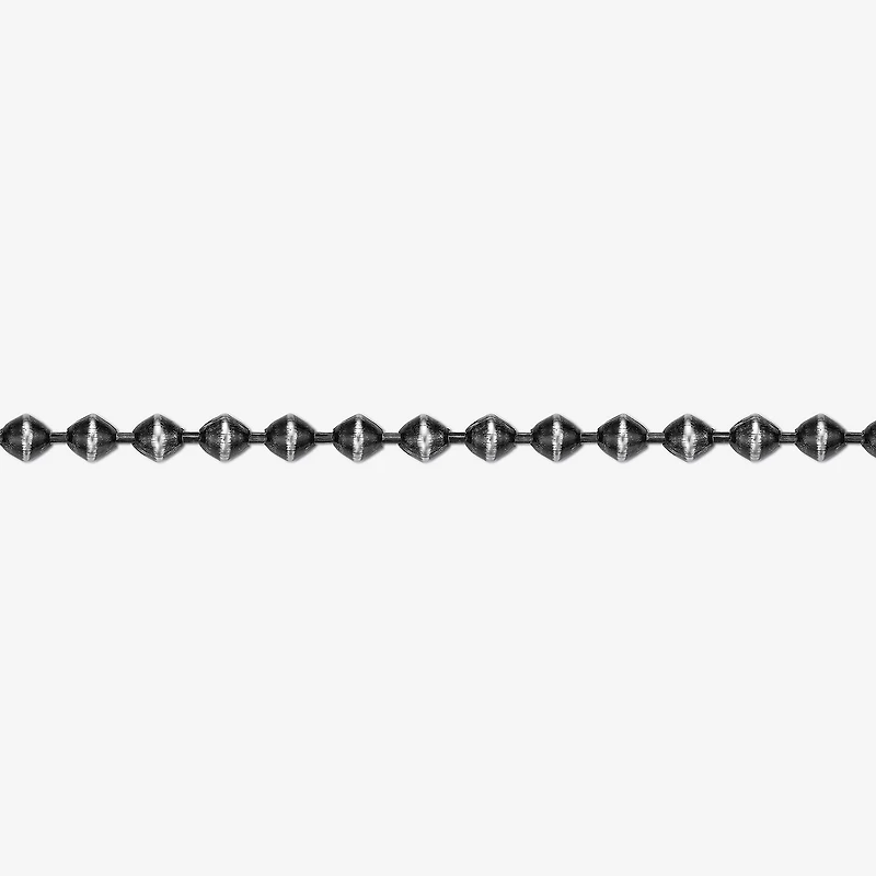 Mens Stainless Steel Skull Beaded Bracelet