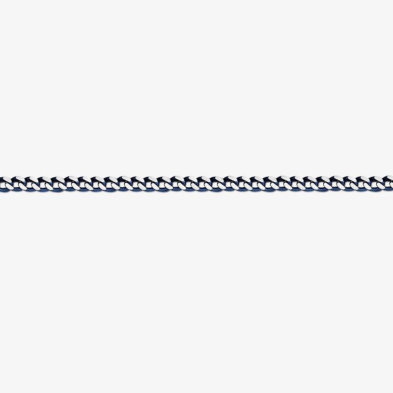Mens Stainless Steel Inch Solid Chain Bracelet