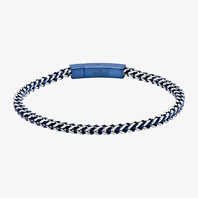 Mens Stainless Steel Inch Solid Chain Bracelet