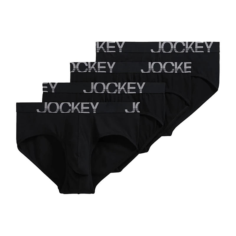 Jockey Active Stretch Mens 4 Pack Support Pouch Briefs 9129