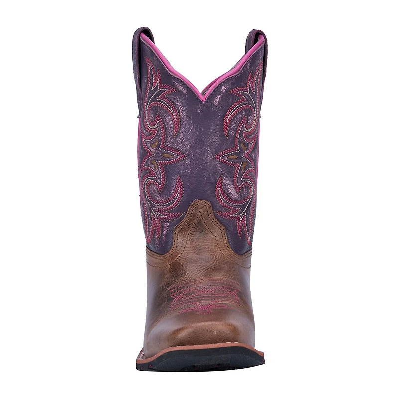 Dan Post Little & Big Kid Girls Majesty Stacked Heel Cowboy Boots