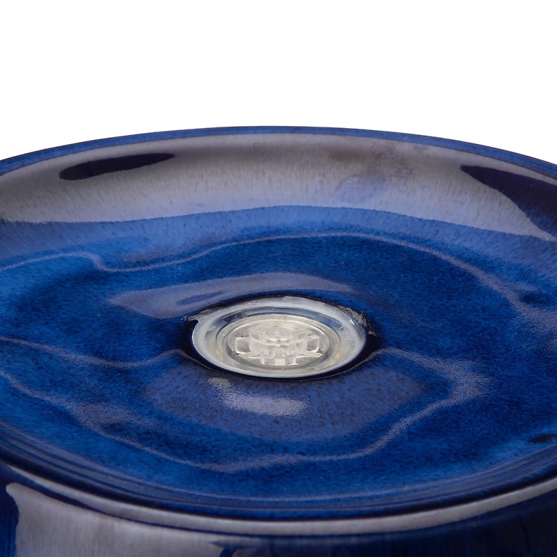 Glitzhome 20.5" Cobalt Blue Ceramic Outdoor Fountains