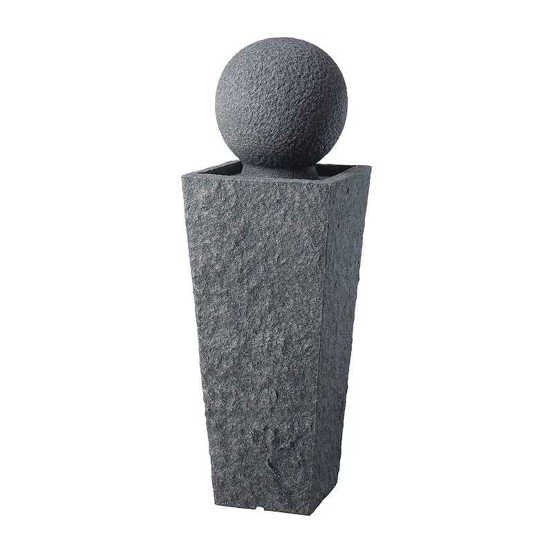 Glitzhome 40.25" Polyresin Sphere Outdoor Fountains