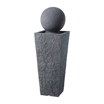 Glitzhome 40.25" Polyresin Sphere Outdoor Fountains