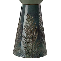 Glitzhome 27.5" Turquoise Ceramic Outdoor Fountains