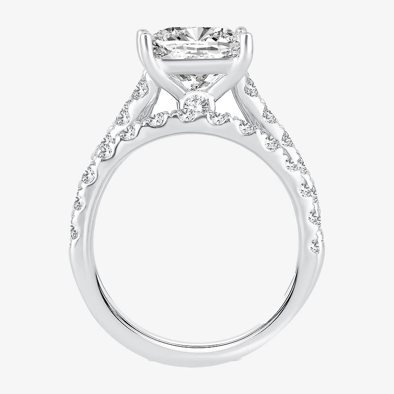 (H-I / SI1-SI2) Signature By Modern Bride Womens 5 CT. T.W. Lab Grown White Diamond 14K Gold Princess Bridal Set
