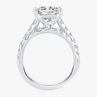 (H-I / SI1-SI2) Signature By Modern Bride Womens 5 CT. T.W. Lab Grown White Diamond 14K Gold Princess Bridal Set