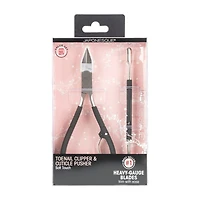 Japonesque Toenail Clipper & Cuticle Pusher Soft Touch Manicure Kit