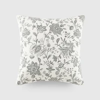 Casual Comfort Jacobean Cotton Square Throw Pillow