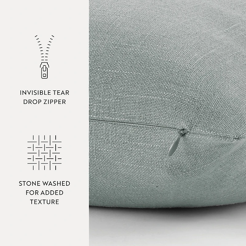 Casual Comfort Distressed Stonewash Cotton Decor Throw Pillow
