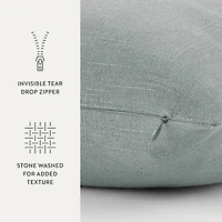 Casual Comfort Distressed Stonewash Cotton Decor Throw Pillow
