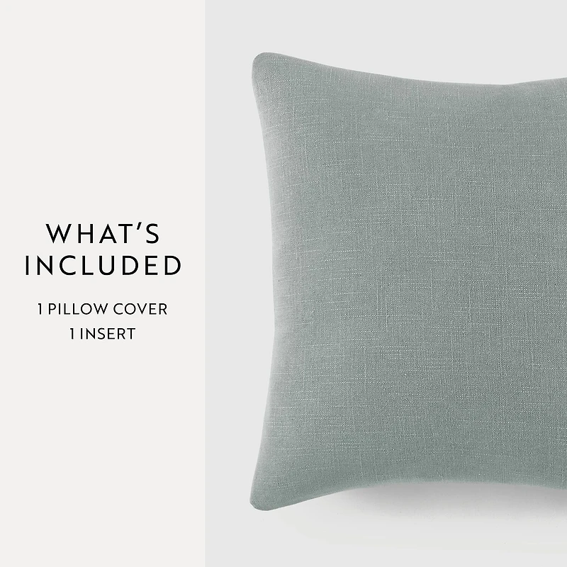 Casual Comfort Distressed Stonewash Cotton Decor Throw Pillow