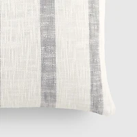Casual Comfort Awning Stripe Yarn Dyed Square Throw Pillow