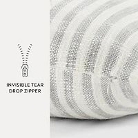 Casual Comfort Bengal Stripe Yarn Dyed Square Throw Pillow