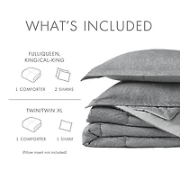 510 Design Camden Chambray Print Midweight Comforter Set