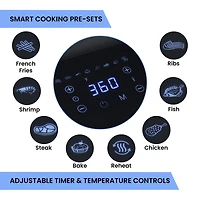 Total Chef Digital Air Fryer, 5 Qt Touch Controls