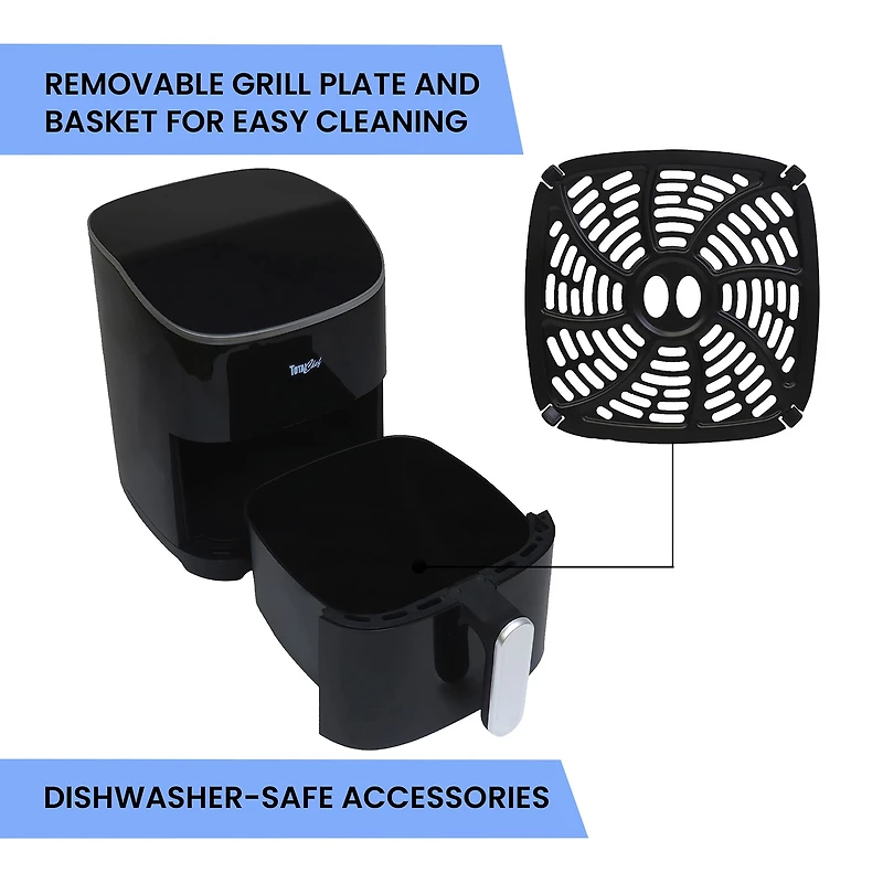 Total Chef Digital Air Fryer, 5 Qt Touch Controls