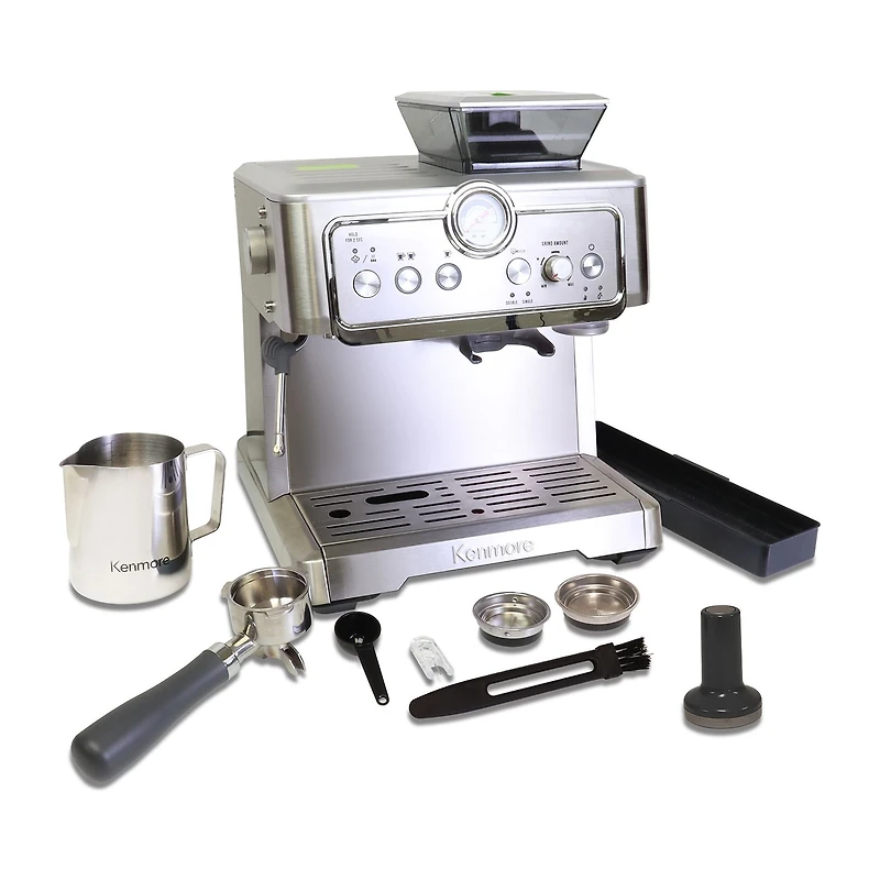 Kenmore Espresso Machine With Grinder & Milk Frother