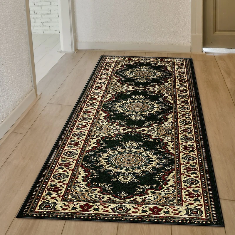 Radici Castello Cora Traditional Medallion 26"X91" Indoor Rectangular Runner